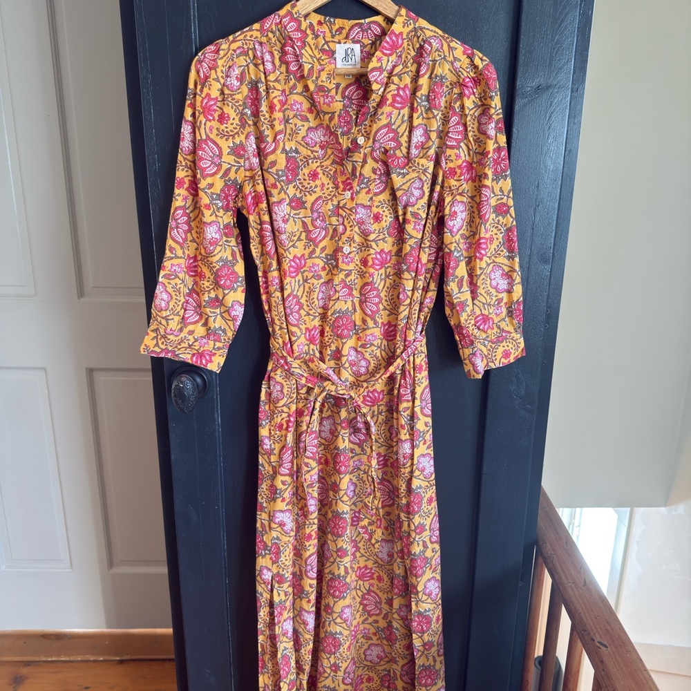Elegant Floral Long Sleeve Dress